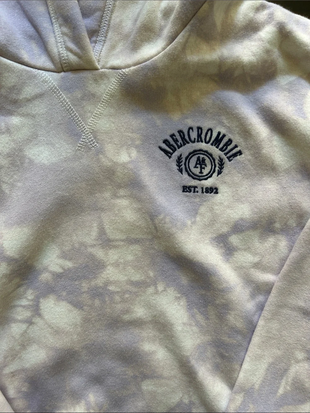 Abercrombie Kids Lavender Tie-Dye Sweatpants - Cozy Hooded Set size 13/14